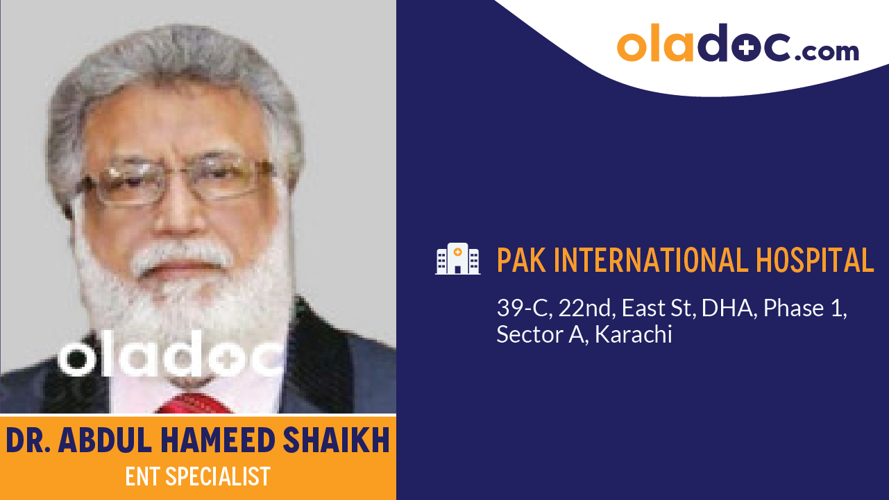 Practice locations of Dr.Abdul Hameed Shaikh